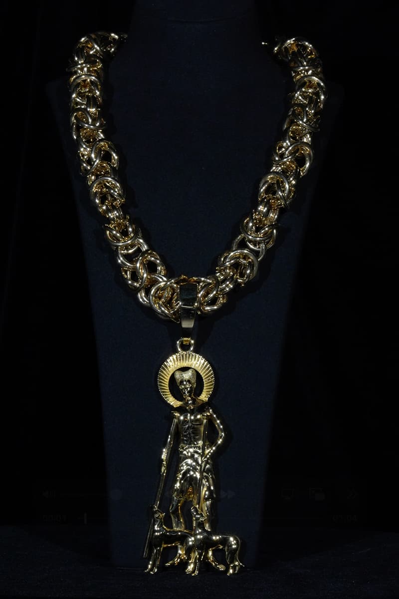 Alex Moss NY Crafts Exclusive 'Don't Tap the Glass' Gold Chain for Tyler, the Creator asap rocky rapper 