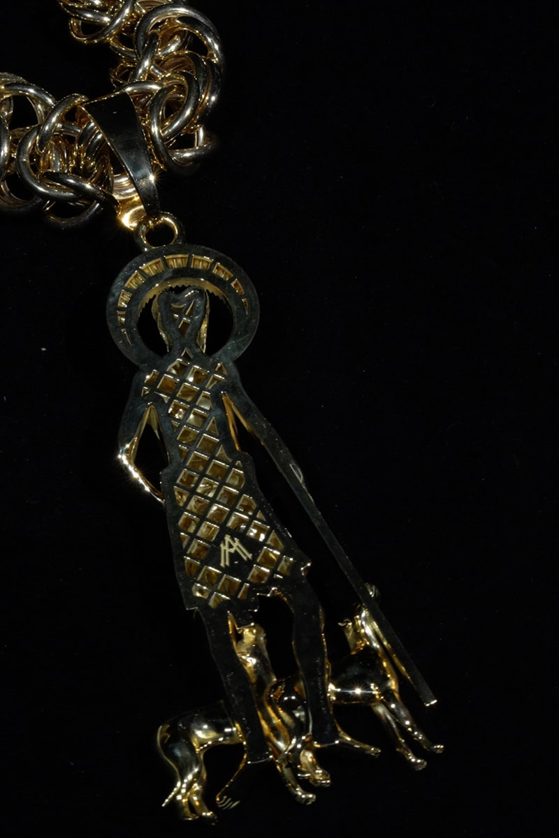 Alex Moss NY Crafts Exclusive 'Don't Tap the Glass' Gold Chain for Tyler, the Creator asap rocky rapper 
