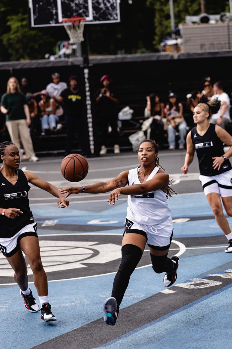 Footlocker home court jordan brand anniversary clapham london basketball tournament Lostboys ufdn thunder bellas 5v5 teams slam-dunking