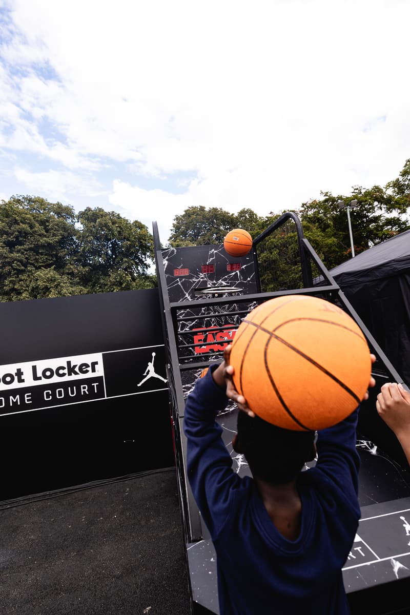 Footlocker home court jordan brand anniversary clapham london basketball tournament Lostboys ufdn thunder bellas 5v5 teams slam-dunking