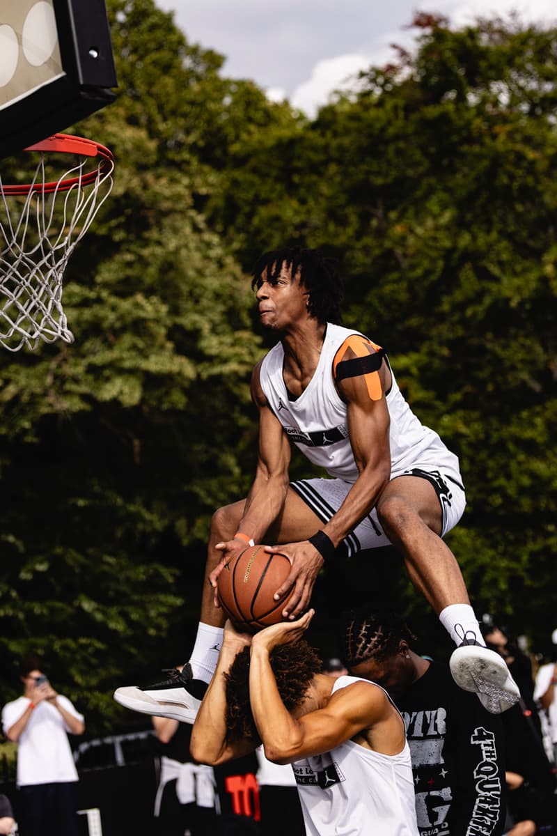 Footlocker home court jordan brand anniversary clapham london basketball tournament Lostboys ufdn thunder bellas 5v5 teams slam-dunking