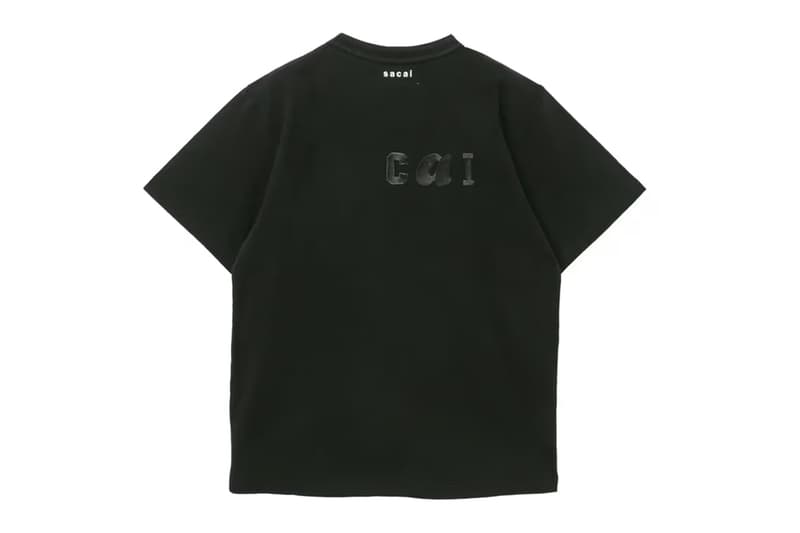 Dover Street Market GINZA Reopens With sacai Collaboration chitose abe collaborative t-shirts black white charcoal gray