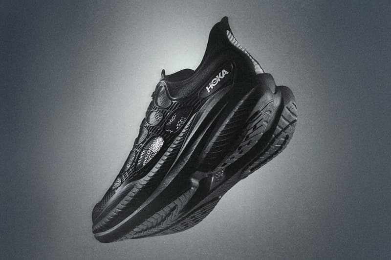 HOKA Mach X Caged All-Black Moss Green Release Info Pebax® x