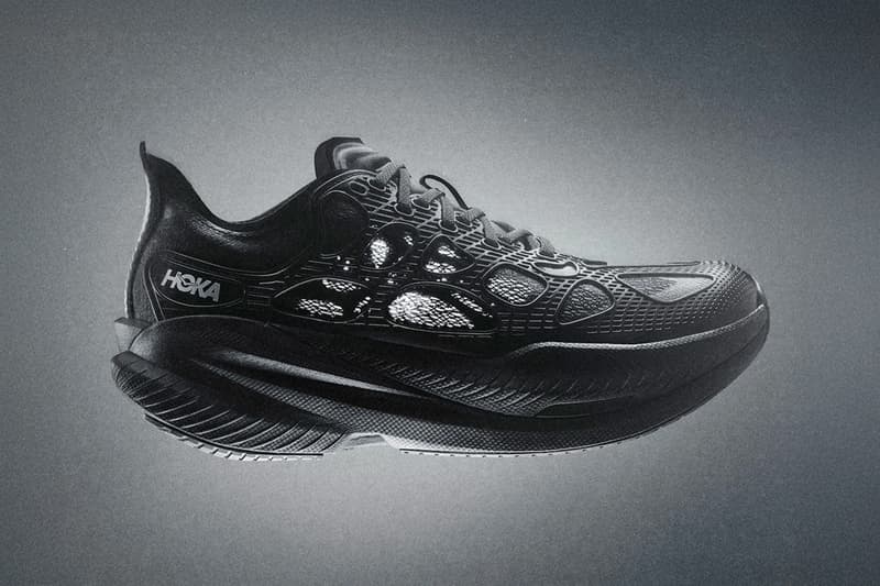 HOKA Mach X Caged All-Black Moss Green Release Info Pebax® x