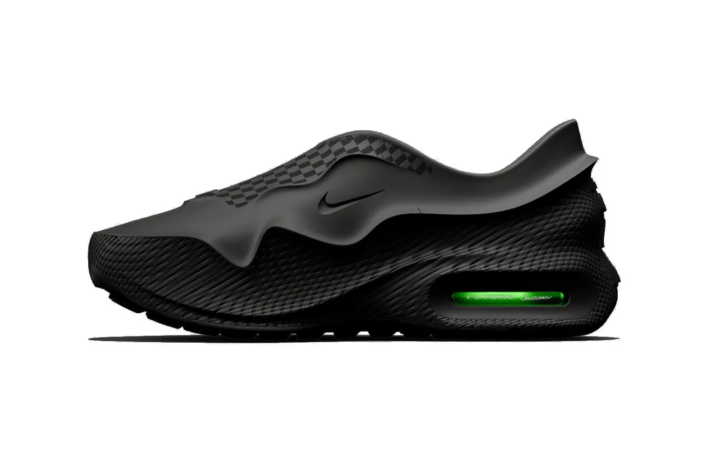 Nike Drops Exclusive Zellerfeld Air Max 1000 in "Black" limited to 300 pieces 3d printed all black neon green air max day
