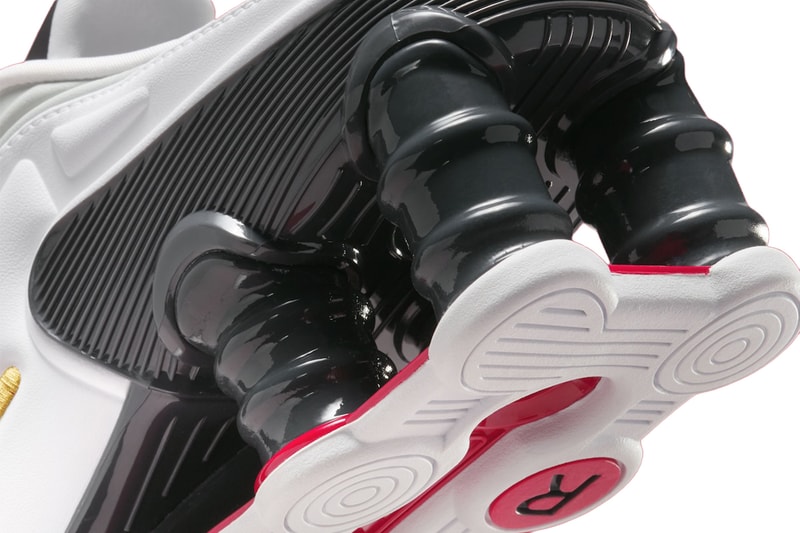 Martine Rose x Nike Shox MR4 "Fire Red” "Metallic Platinum" IM5420-600 IM5420-100 Release Info 