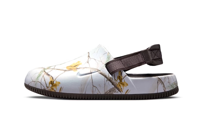  Nike Calm Mule Arrives in "Light Blue Realtree" velvet brown IB2455-201 clog mule shoe relaxation