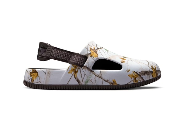  Nike Calm Mule Arrives in "Light Blue Realtree" velvet brown IB2455-201 clog mule shoe relaxation