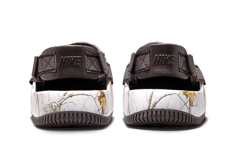  Nike Calm Mule Arrives in "Light Blue Realtree" velvet brown IB2455-201 clog mule shoe relaxation