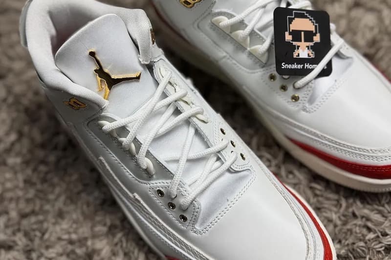 First Look at the Air Jordan 3 Mexico "El Vuelo" Summit White/Metallic Gold-Pine Green-Dragon Red-Sail  IO1752-100