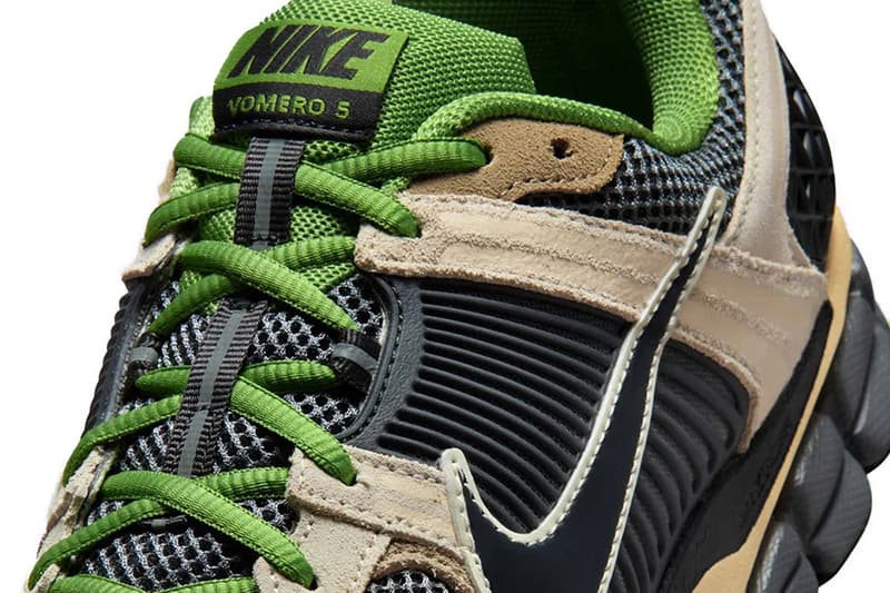 Nike Zoom Vomero 5 "Pale Ivory/Chlorophyll" Pale Ivory/Smoke Grey-Chlorophyll-Off Noir  HF1553-102 Release Info