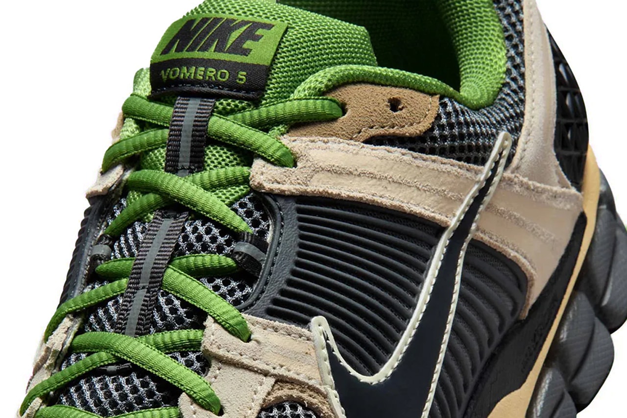 Nike Zoom Vomero 5 "Pale Ivory/Chlorophyll" Pale Ivory/Smoke Grey-Chlorophyll-Off Noir  HF1553-102 Release Info