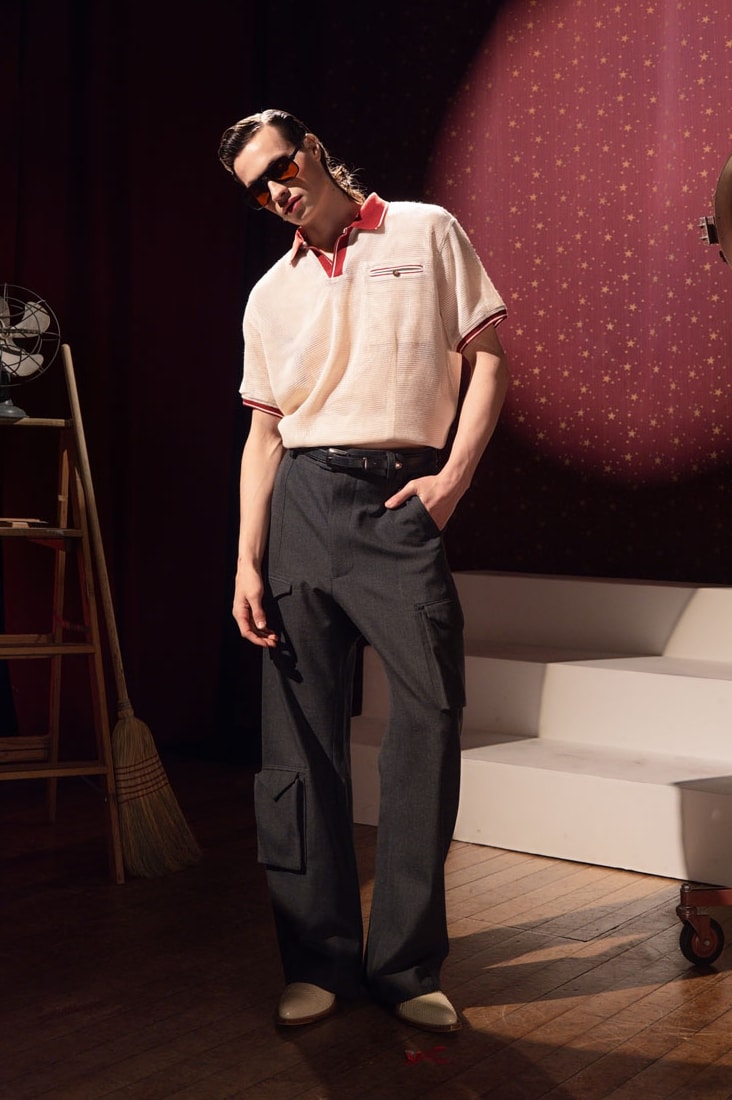 Kody Phillips Takes Us to the Cabaret for Fall/Winter 2025 the great show collection release info price drop leather jacket lasso shirt designer lookbook new york city menswear 
