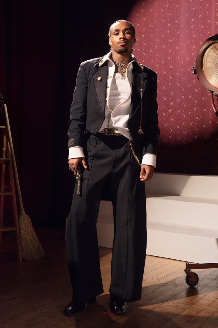 Kody Phillips Takes Us to the Cabaret for Fall/Winter 2025 the great show collection release info price drop leather jacket lasso shirt designer lookbook new york city menswear 