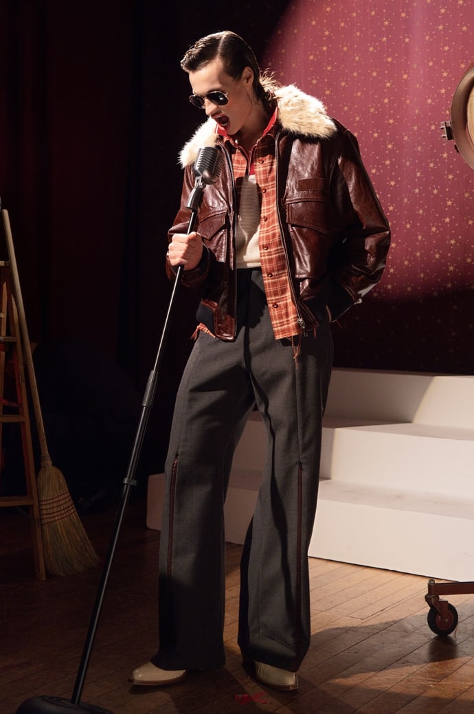 Kody Phillips Takes Us to the Cabaret for Fall/Winter 2025 the great show collection release info price drop leather jacket lasso shirt designer lookbook new york city menswear 