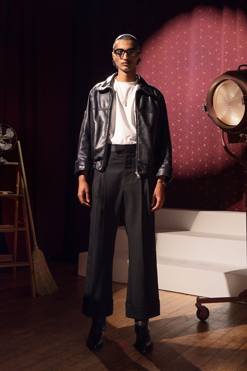 Kody Phillips Takes Us to the Cabaret for Fall/Winter 2025 the great show collection release info price drop leather jacket lasso shirt designer lookbook new york city menswear 
