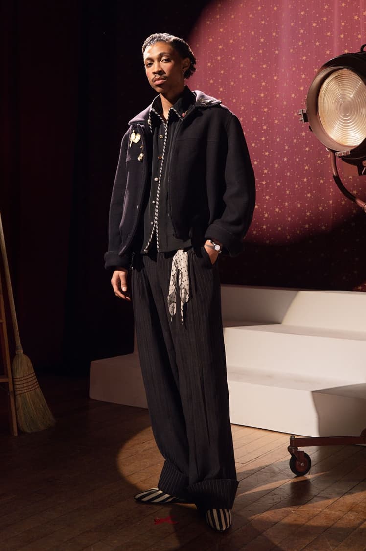 Kody Phillips Takes Us to the Cabaret for Fall/Winter 2025 the great show collection release info price drop leather jacket lasso shirt designer lookbook new york city menswear 