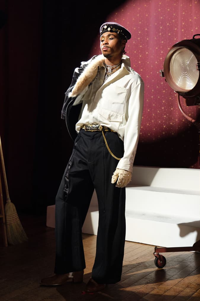 Kody Phillips Takes Us to the Cabaret for Fall/Winter 2025 the great show collection release info price drop leather jacket lasso shirt designer lookbook new york city menswear 