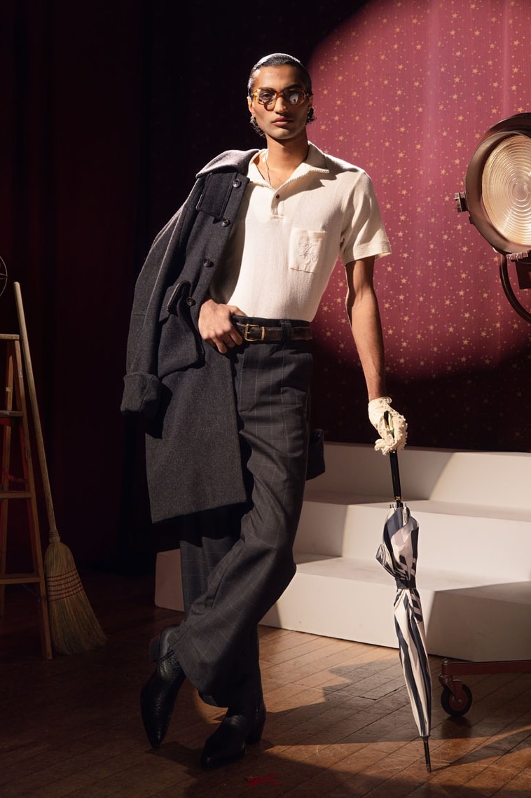Kody Phillips Takes Us to the Cabaret for Fall/Winter 2025 the great show collection release info price drop leather jacket lasso shirt designer lookbook new york city menswear 