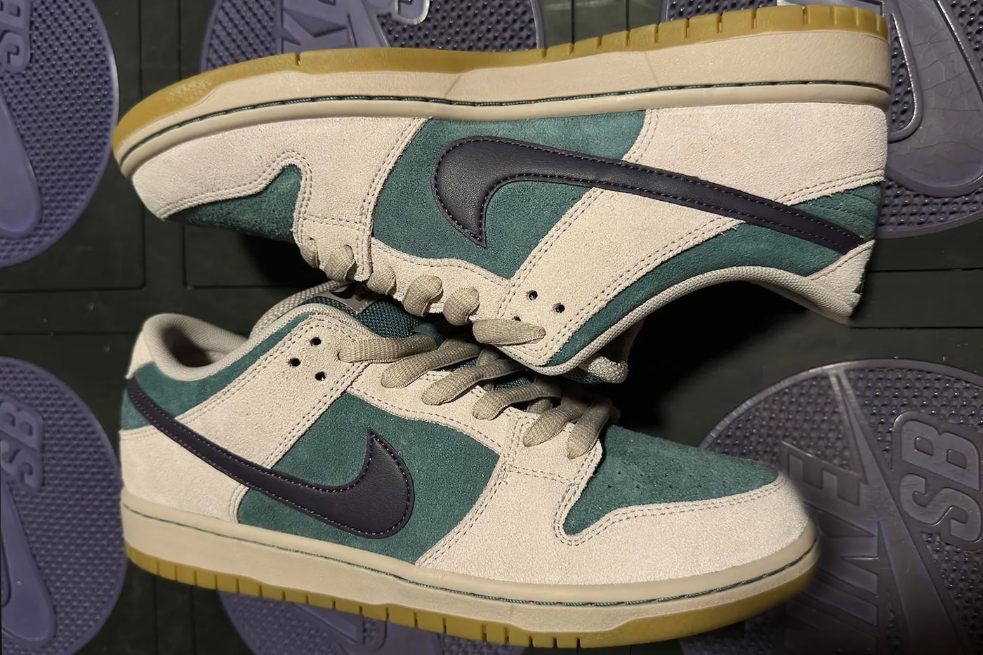 First Look at Nike SB Dunk Low "Mineral Slate" Slate/Dark Raisin-Particle Rose-Silt Red-Gum Light Brown summer 2026