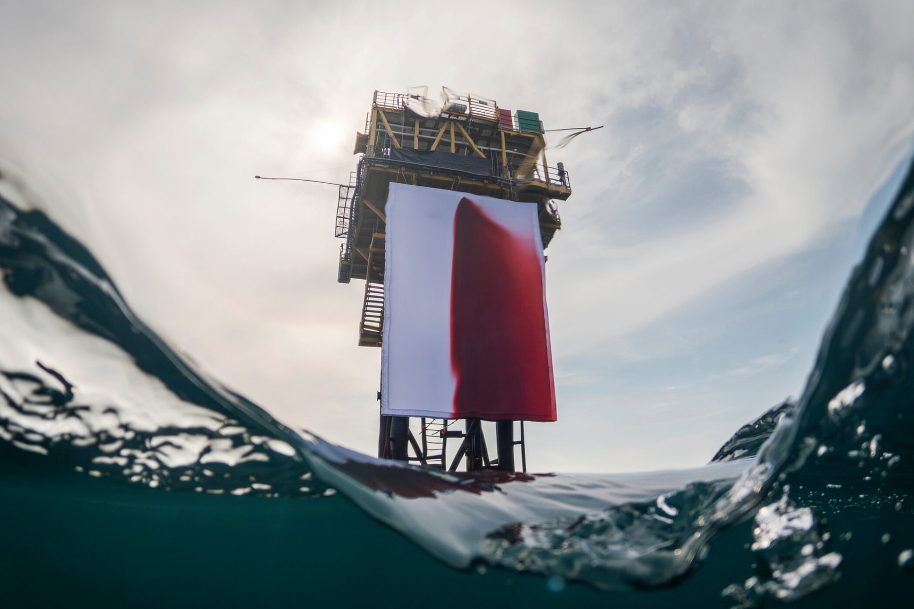Greenpeace Activists Install Anish Kapoor's 'BUTCHERED' North Sea Art Artworks Climate