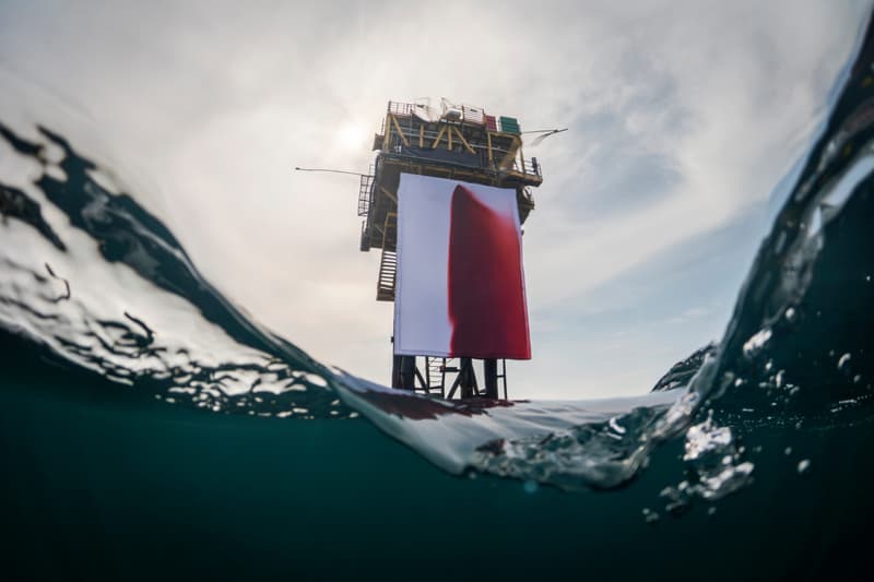 Greenpeace Activists Install Anish Kapoor's 'BUTCHERED' North Sea Art Artworks Climate
