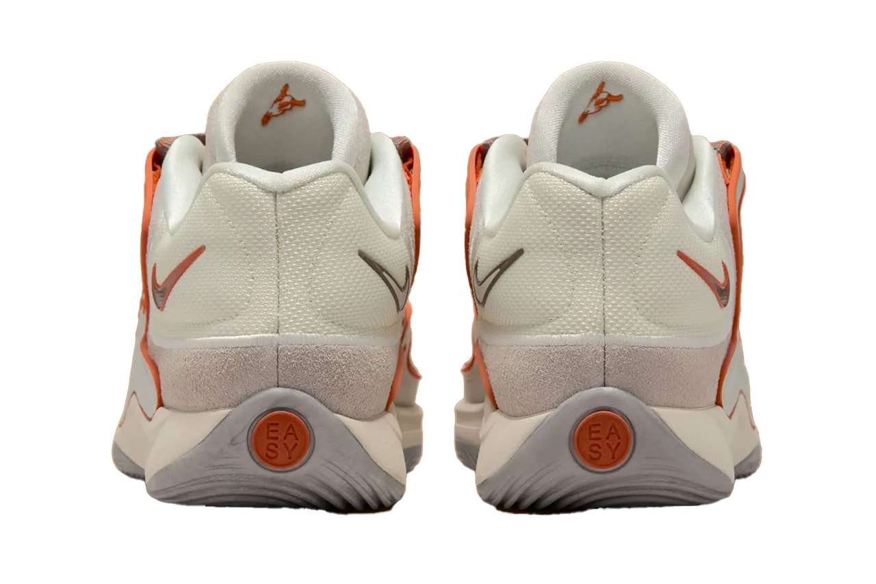 Nike KD 18 “Rise” Soft Pearl/Light Bone-Campfire Orange-Light Iron Ore  HV1992-003 Release Info Kevin Durant