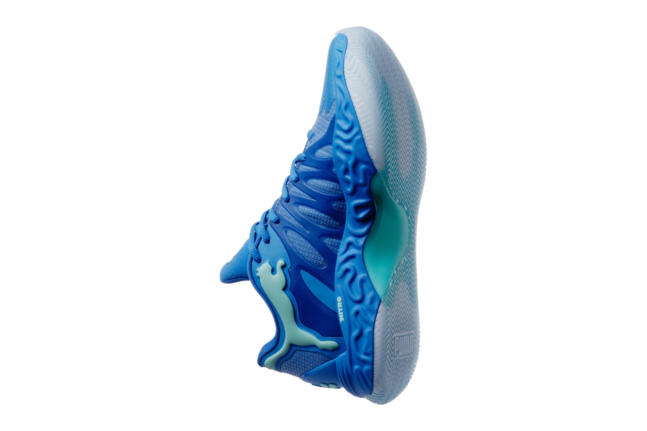 Tyrese Haliburton Previews the PUMA Hali 1 "Blue" indiana pacers nba basketball shoe salehe bembury