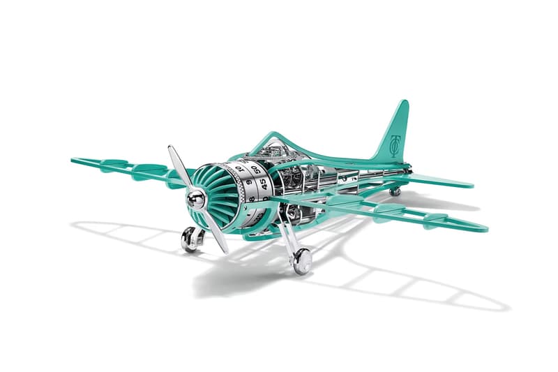 Tiffany & Co. Redefines Time with New Horological Masterpieces luxury lvmh louis vuitton clocks office home tiffany blue "Time for Speed Clock" Black Edition and "Tiffany Airways" Diamond Edition
