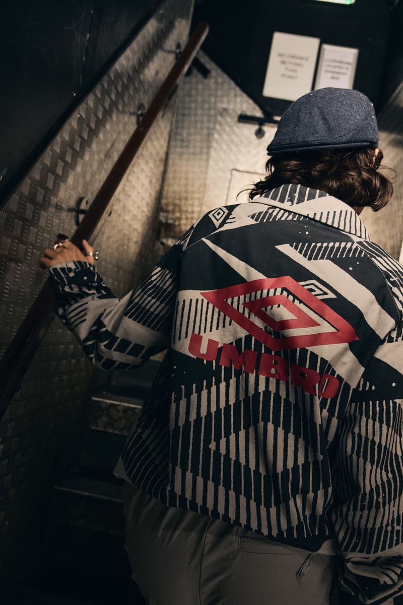 umbro fall winter 2025 northern quarter collection music manchester britpop oasis blur jersey cagoule manchester city united football t-shirt hoodie shell suit 