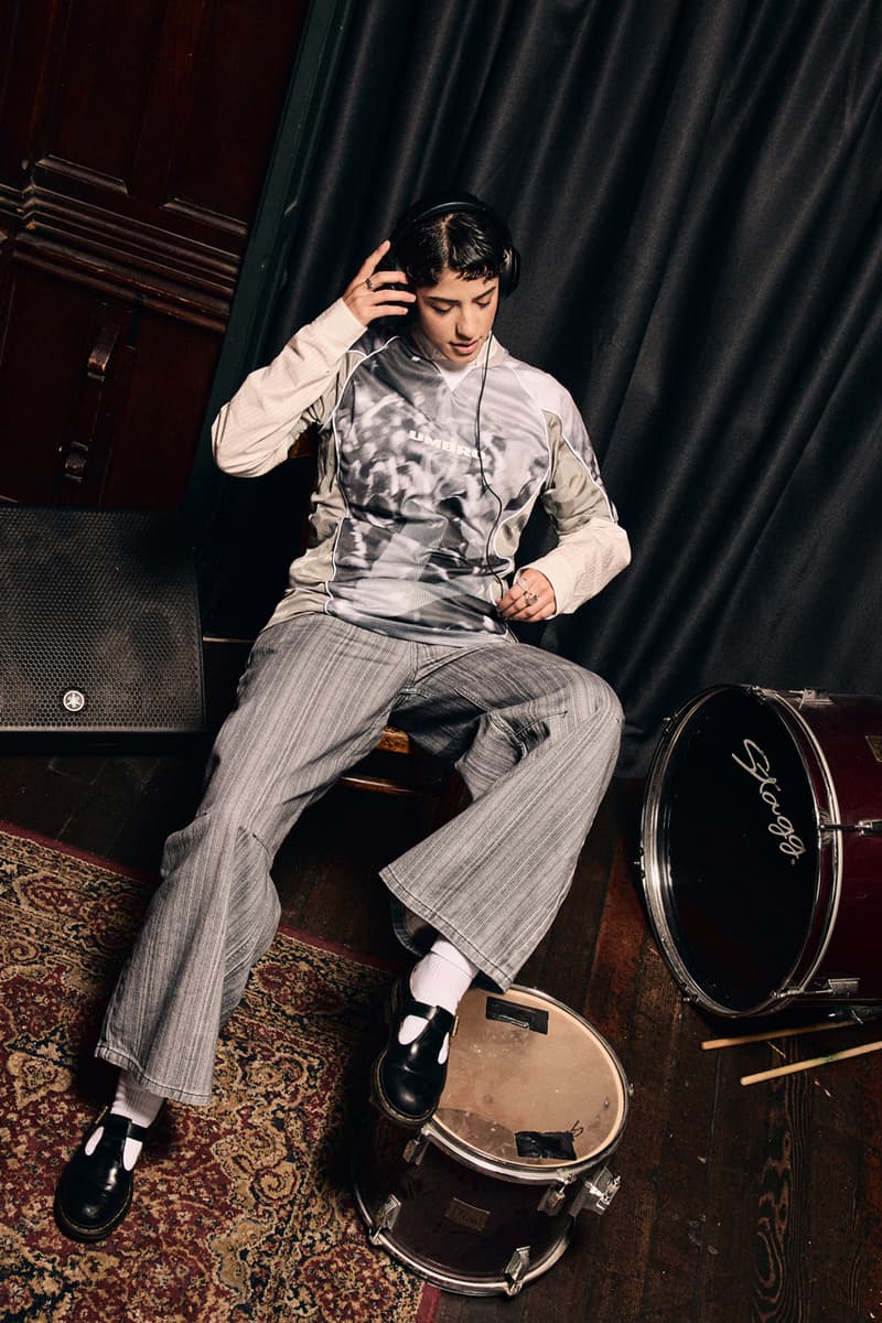 umbro fall winter 2025 northern quarter collection music manchester britpop oasis blur jersey cagoule manchester city united football t-shirt hoodie shell suit 