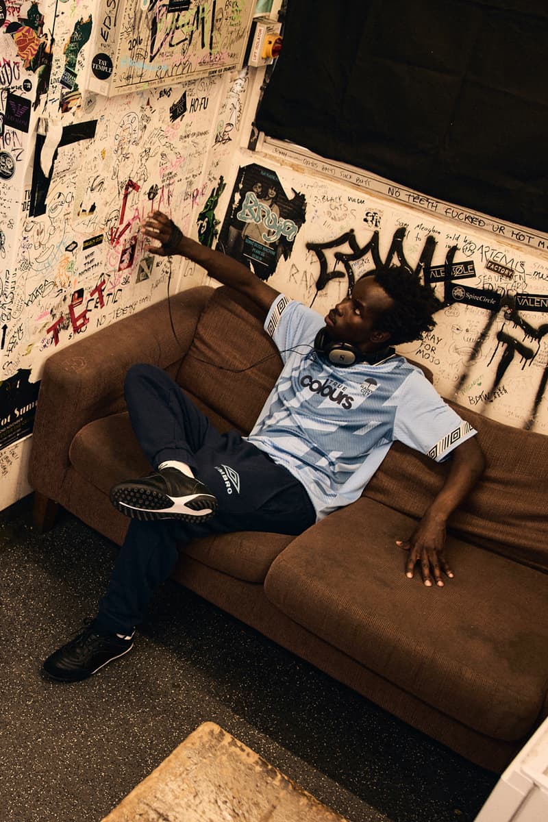 umbro fall winter 2025 northern quarter collection music manchester britpop oasis blur jersey cagoule manchester city united football t-shirt hoodie shell suit 