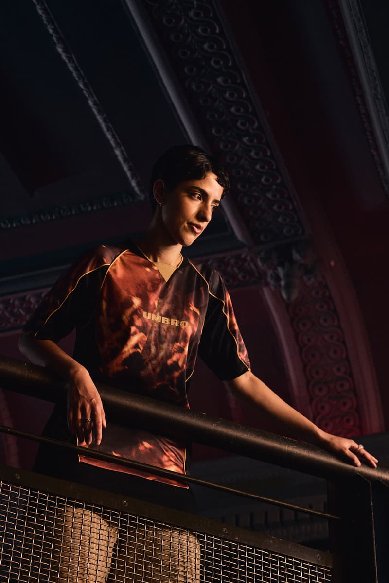 umbro fall winter 2025 northern quarter collection music manchester britpop oasis blur jersey cagoule manchester city united football t-shirt hoodie shell suit 