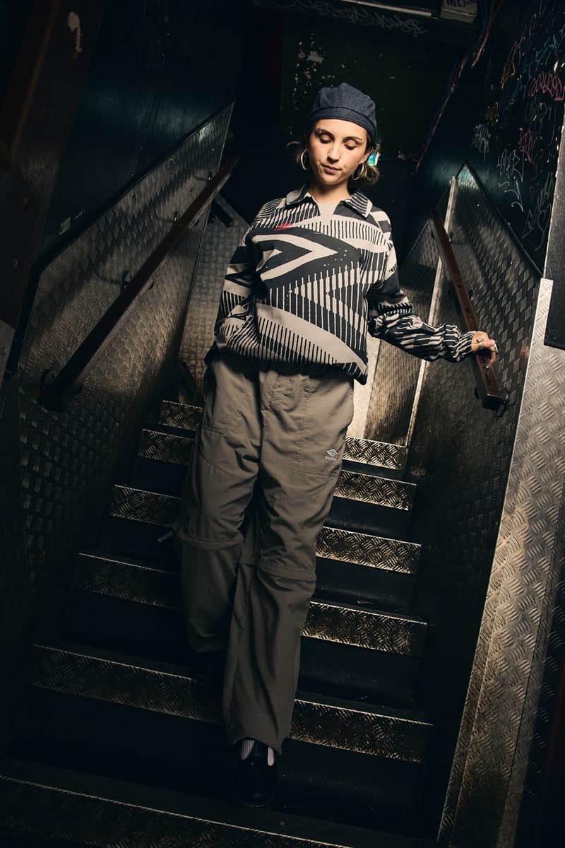 umbro fall winter 2025 northern quarter collection music manchester britpop oasis blur jersey cagoule manchester city united football t-shirt hoodie shell suit 