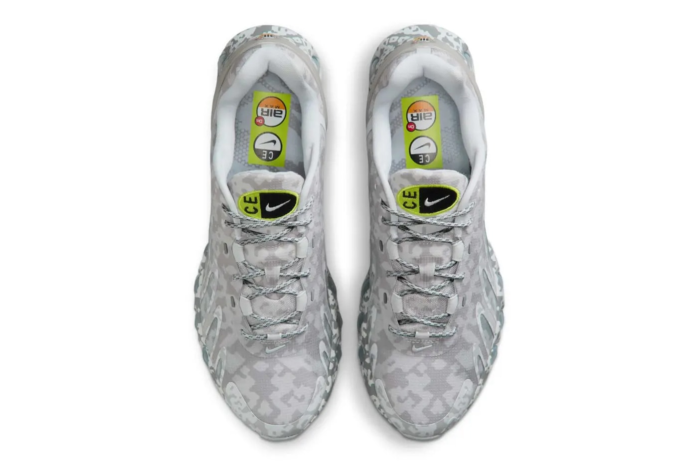 Official Look at the Cav Empt x Nike Air Max DN8 Collaboration Silver Lilac/Flat Silver-Cyber, White/Cyber-Neptune Green IB6184-002/IB6184-100