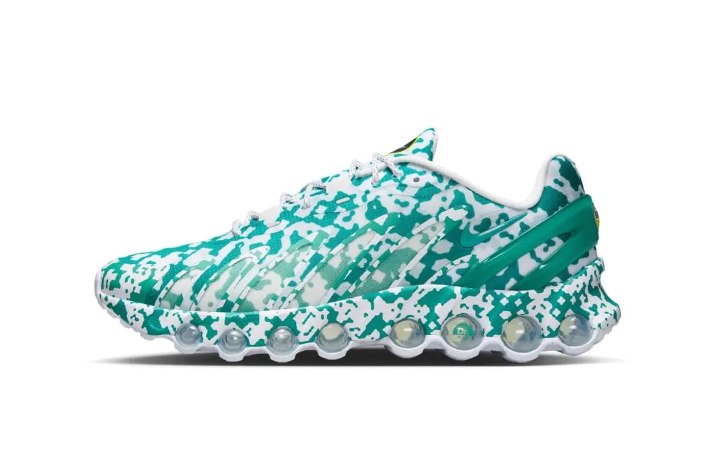 Official Look at the Cav Empt x Nike Air Max DN8 Collaboration Silver Lilac/Flat Silver-Cyber, White/Cyber-Neptune Green IB6184-002/IB6184-100