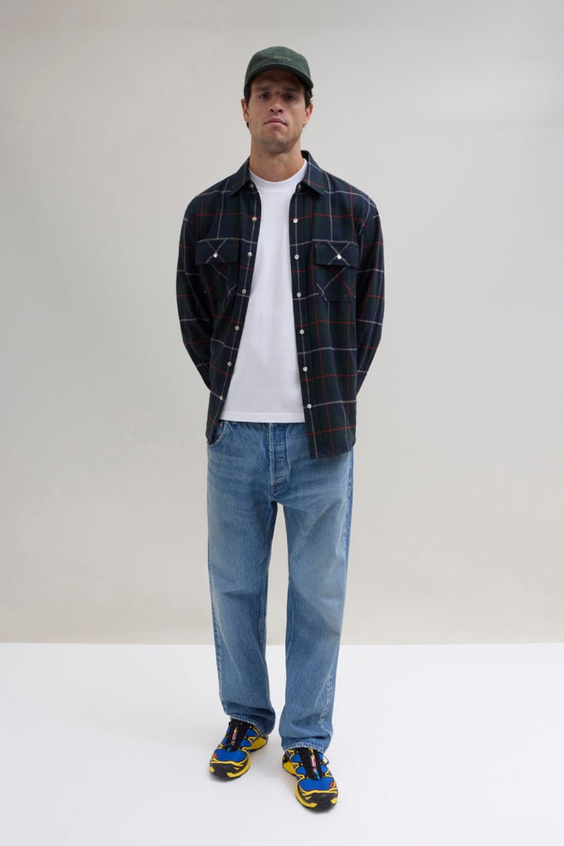 JJJJound Drops FW25 "Heritage Core" Collection salomon staples plaid shirts jackets jeans denim hoodies sweaters