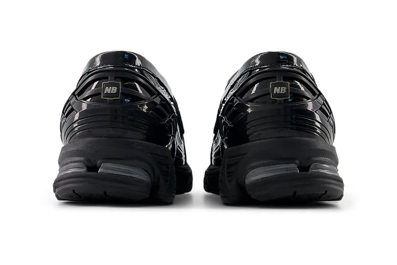 New Balance 1906L Receives Black Patent Croc Leather Release loafer shiny U1906LCR leather