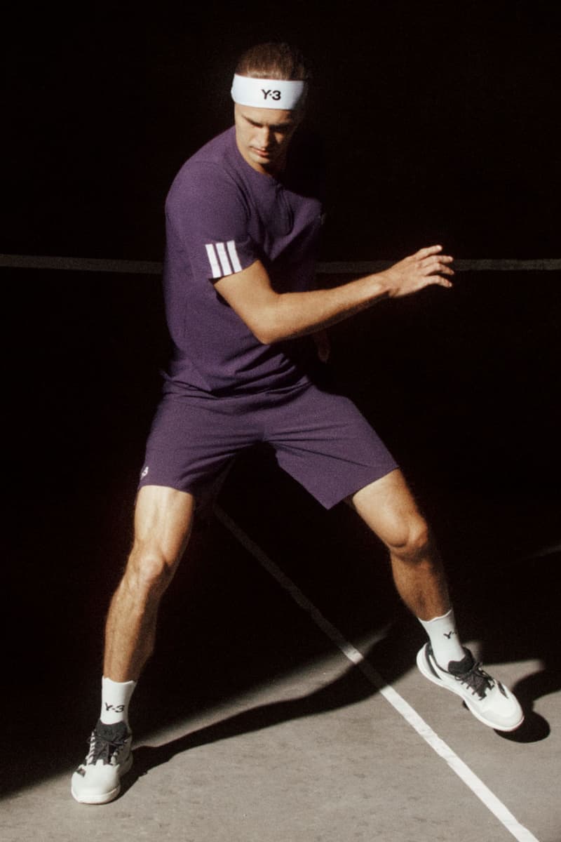 Y-3 Leaves It All on the Tennis Court for Fall/Winter 2025 adidas fw25 collection sneakers climacool technology sport us open new york city release price website hoodie online Defiant Speed 2, the Avacourt 2, the Adizero Ubersonic 5, the Barricade 13, and the Adizero Cybersonic 2.