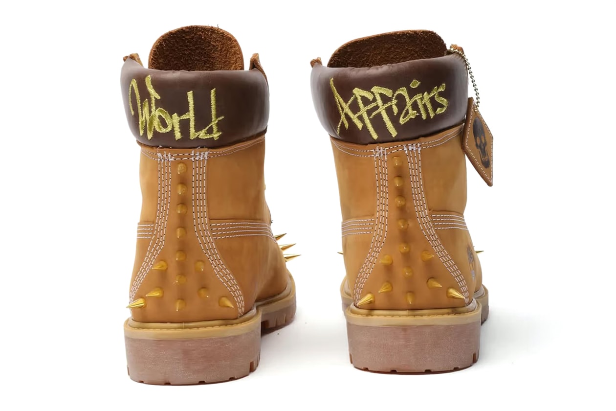 A Closer Look at Bladee and Yung Lean's Custom Timberland 6-Inch Boots psykos studs skulls price release info stream album set Øya Festival