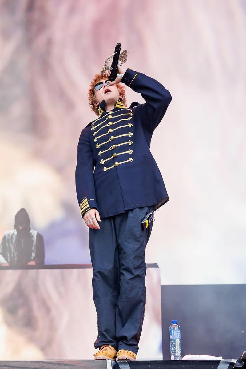 A Closer Look at Bladee and Yung Lean's Custom Timberland 6-Inch Boots psykos studs skulls price release info stream album set Øya Festival