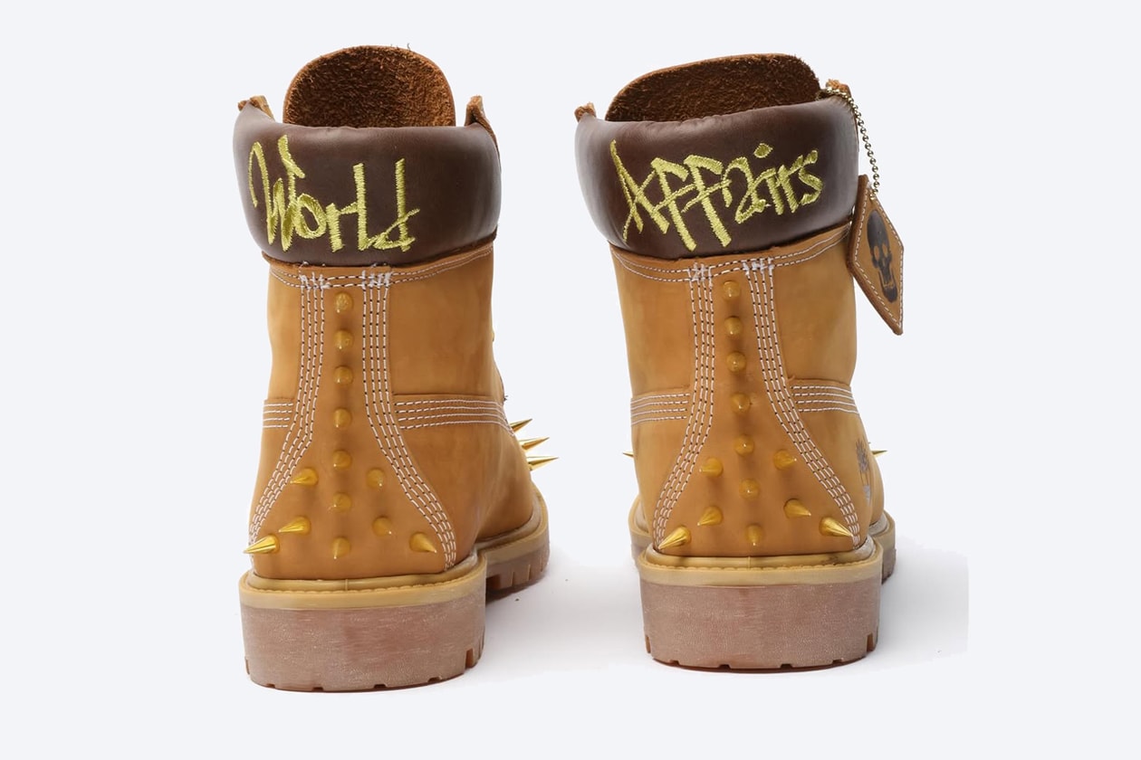 A Closer Look at Bladee and Yung Lean's Custom Timberland 6-Inch Boots psykos studs skulls price release info stream album set Øya Festival