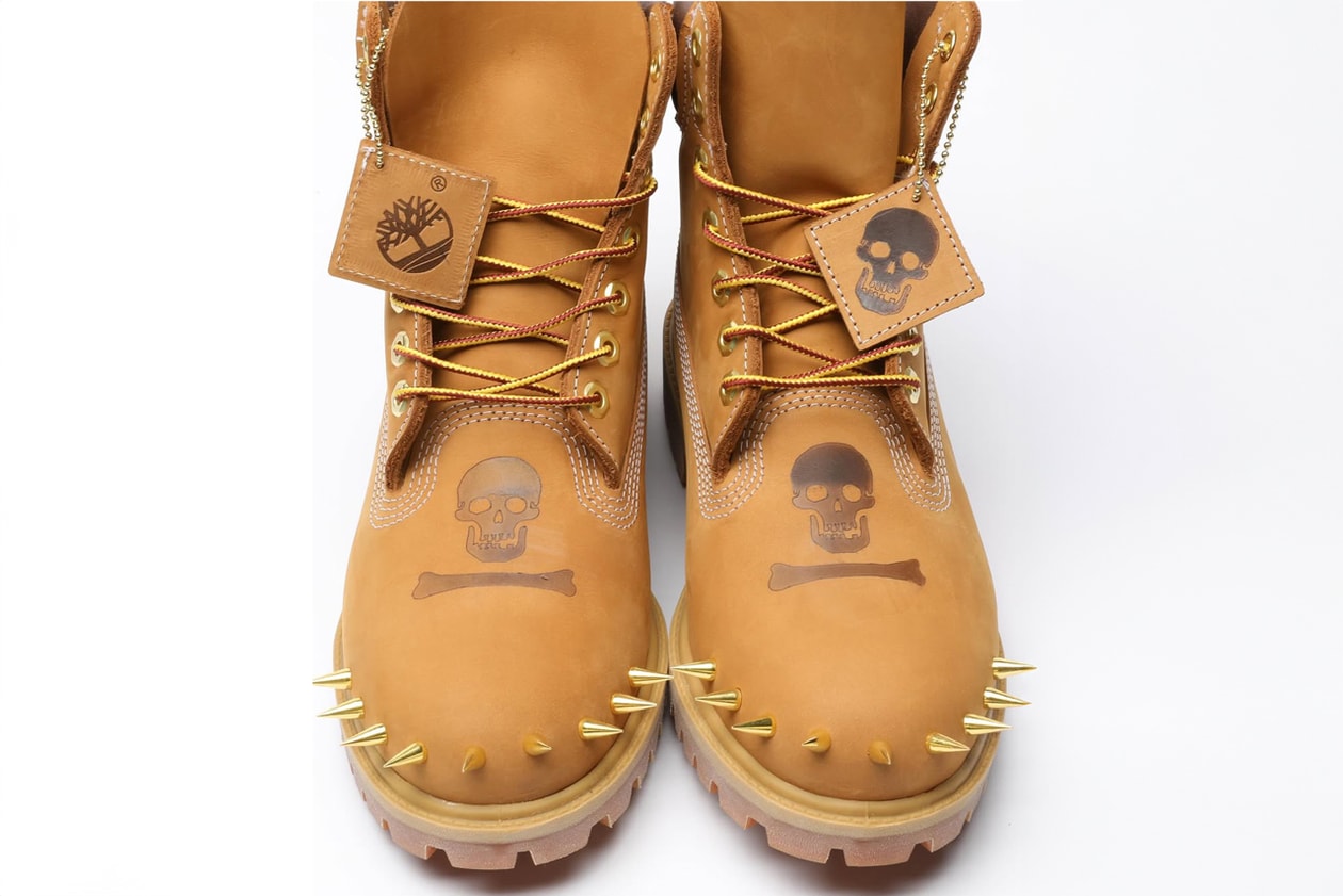 A Closer Look at Bladee and Yung Lean's Custom Timberland 6-Inch Boots psykos studs skulls price release info stream album set Øya Festival
