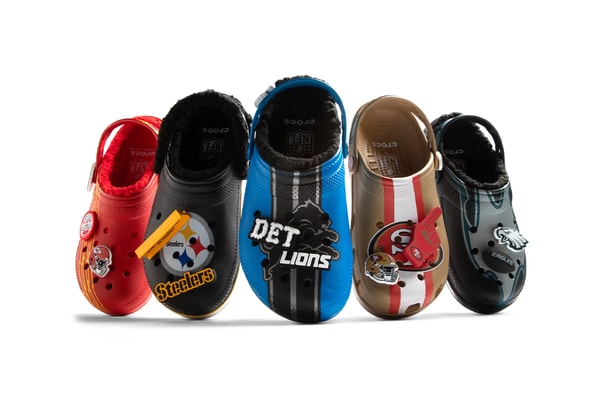 Crocs Announces Multi-Year Partnership With the NFL raiders chiefs eagles philly chargers broncos san francisco 49ers patriots buccanneers jets ravens commanders detroit lions bills