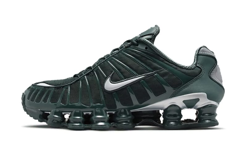The Nike Shox TL Receives a Dark Green “Seaweed” Treatment