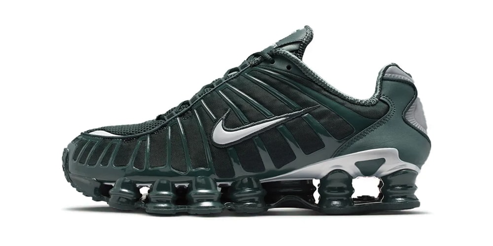 The Nike Shox TL Receives a Dark Green “Seaweed” Treatment