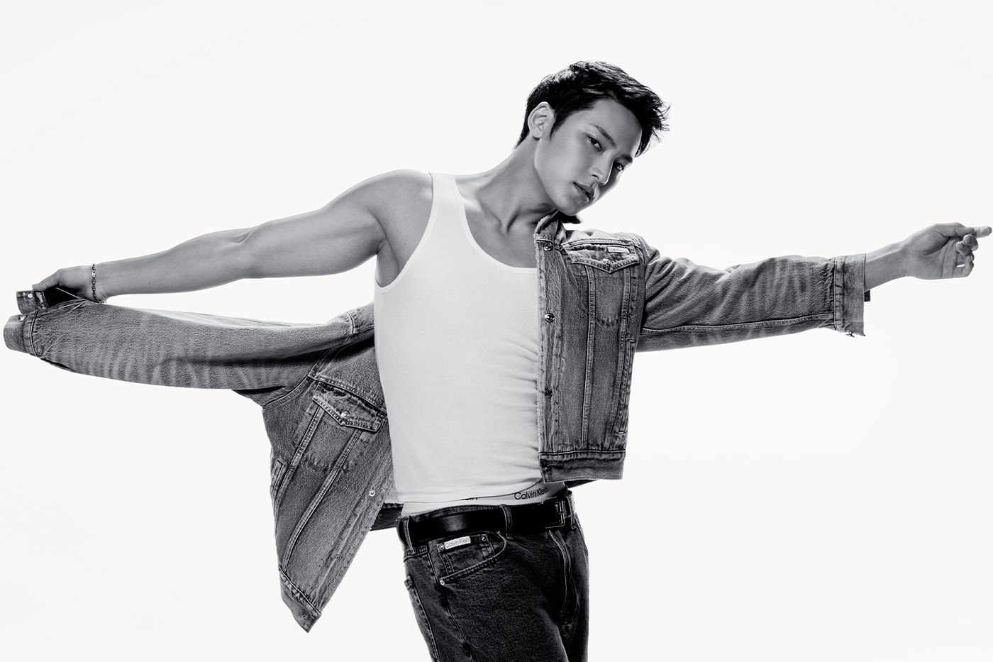 SEVENTEEN's MINGYU Stars in Calvin Klein's New Denim Campaign fall 2025 k-pop star 90s denim