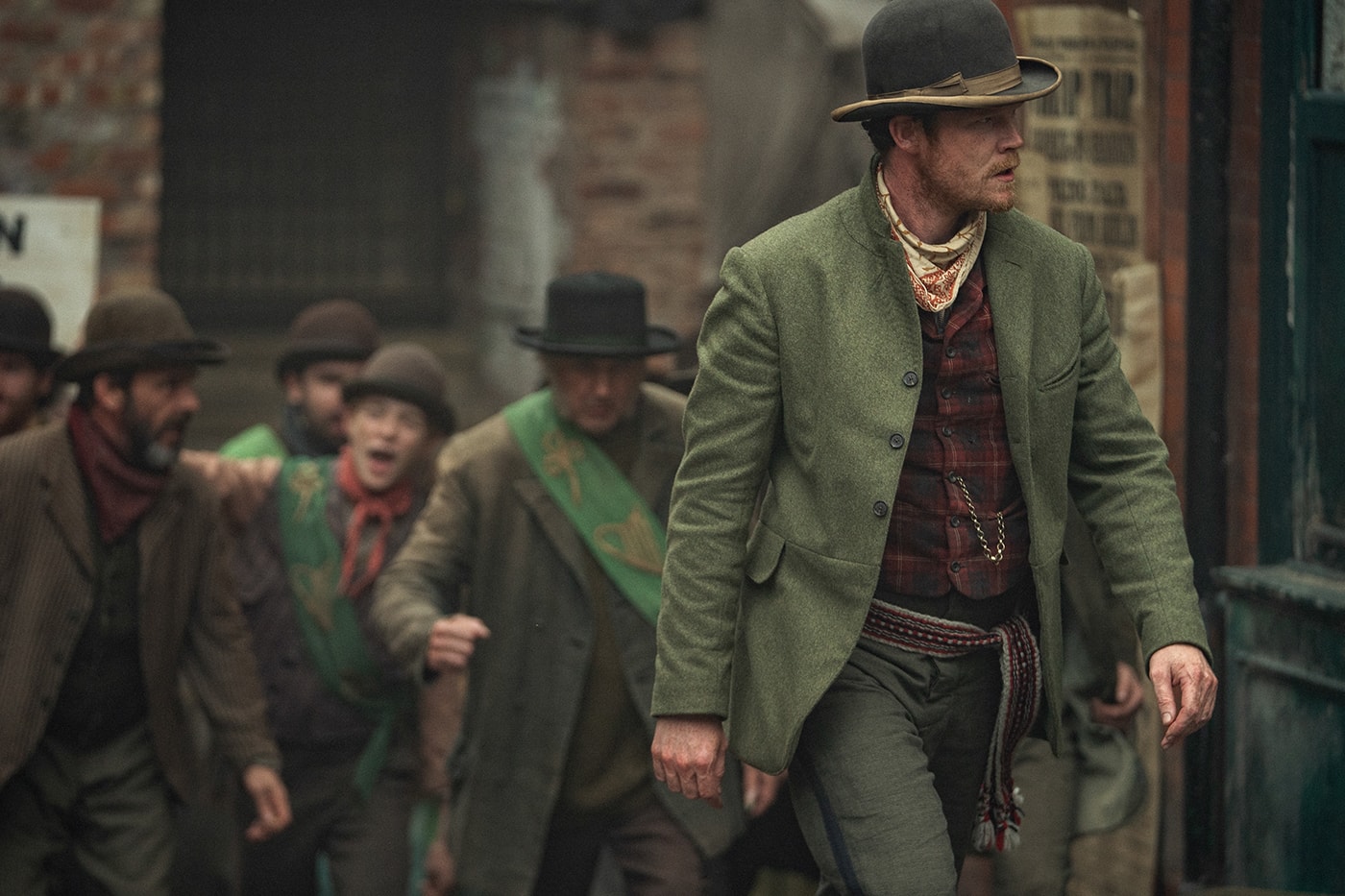 Netflix Reveals First Look Images at 'House of Guinness' steven knight peaky blinders creator anthony boyle louis partridge emily fairn fionn oshea