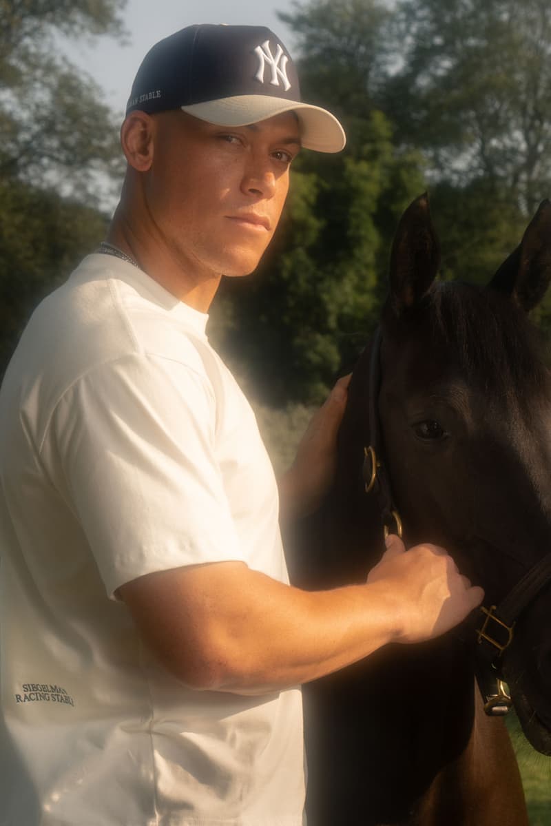 Aaron Judge Leads Siegelman Stable x New York Yankees Lookbook hat release info collab collection hat headwear 
