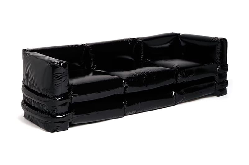 Muller Van Severen's "Pillow Sofa" Gets a Glossy Black Upgrade
